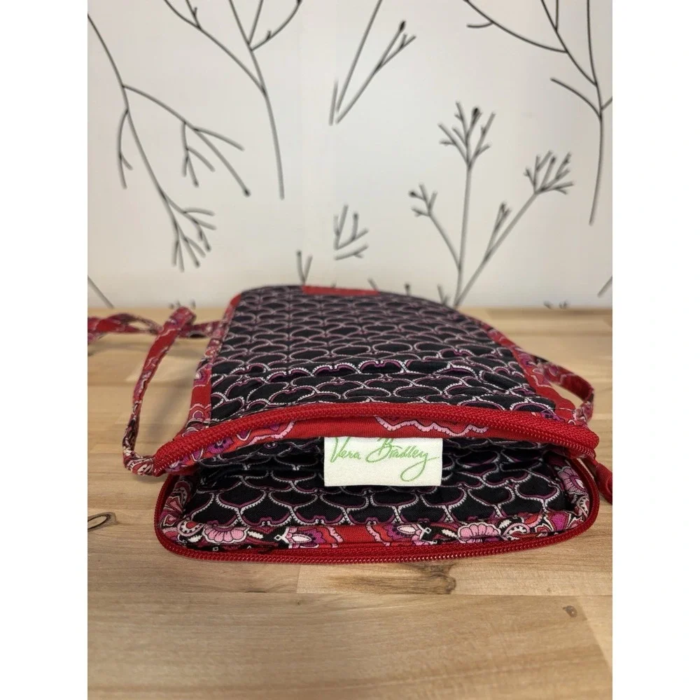 Vera Bradley Frankly Scarlet Pattern Mini Crossbody